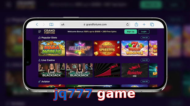 Main screen of Jq777 Game ios page for PK players